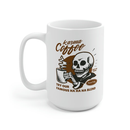 Karma Coffee 15oz Ceramic Mug