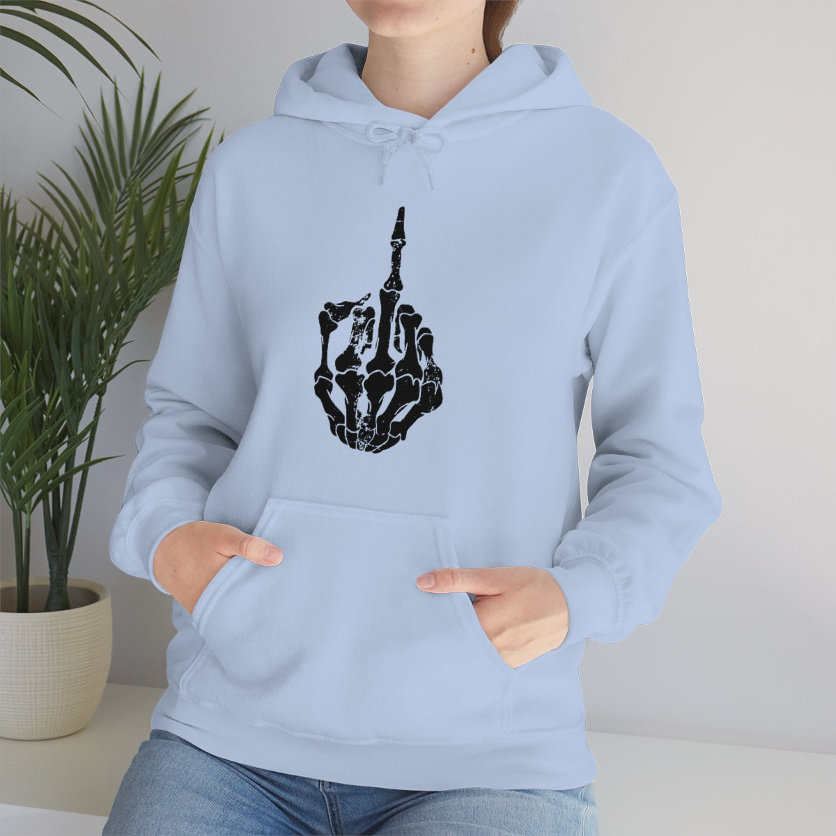 Skeleton Middle Finger Hoodie