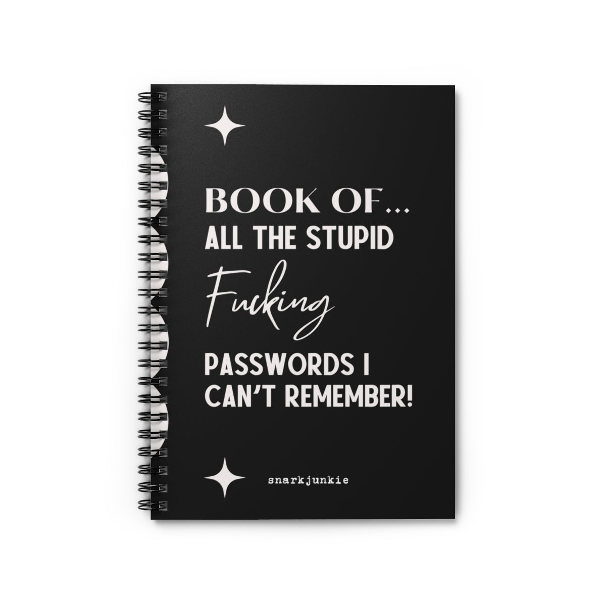 Book Of Stupid Passwords Notebook - Ruled Line