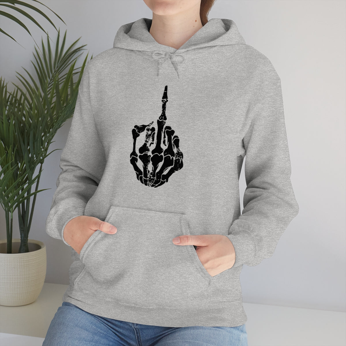Skeleton Middle Finger Hoodie