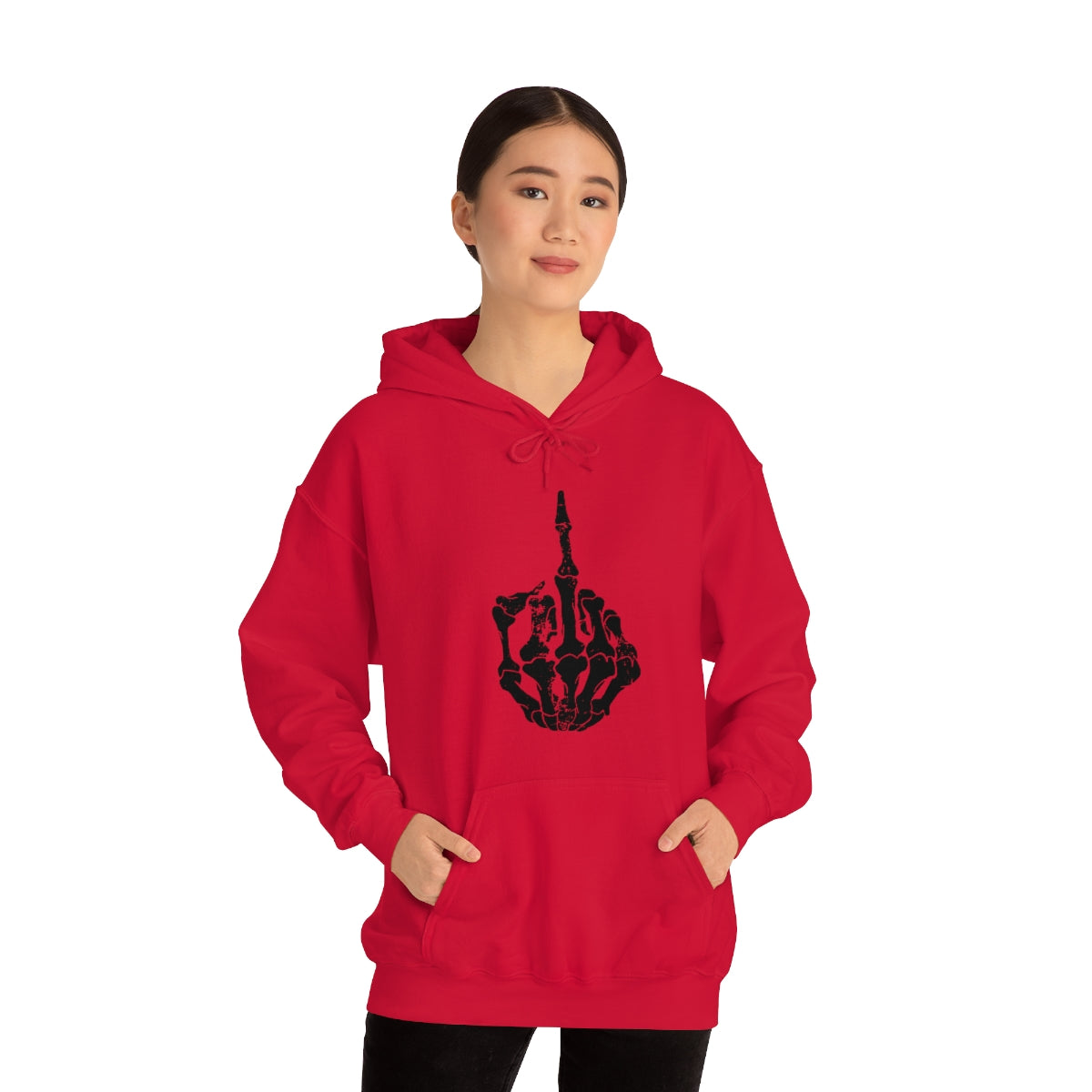 Skeleton Middle Finger Hoodie