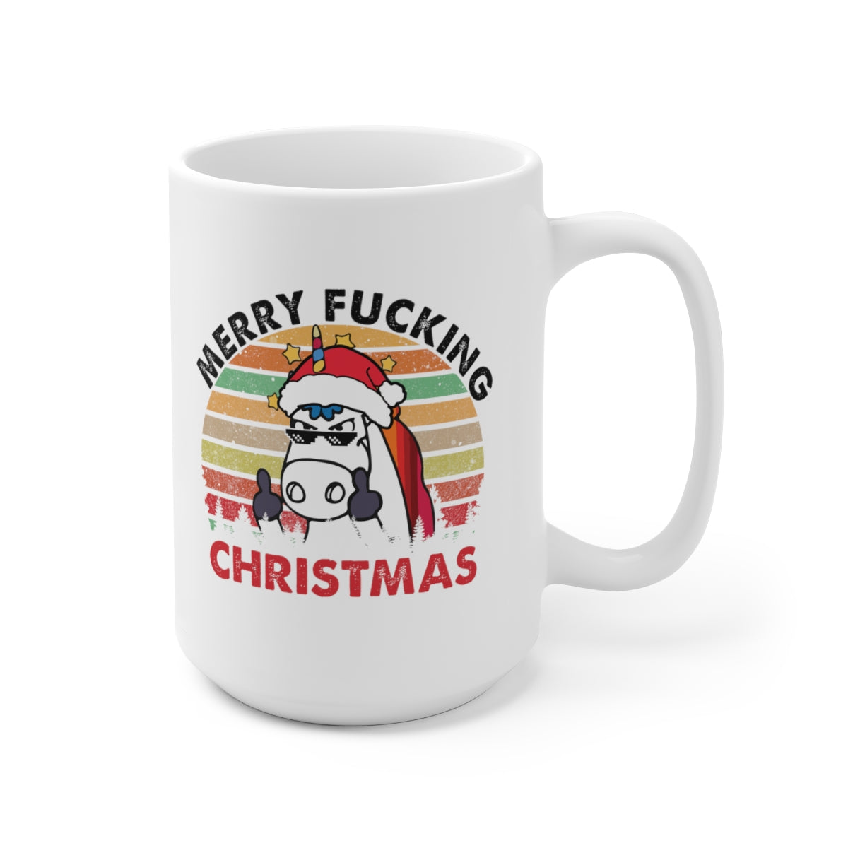 Merry Fucking Christmas Unicorn Coffee Mug