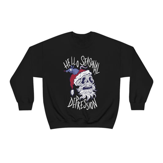 Hello Seasonal Depression Crewneck Sweatshirt