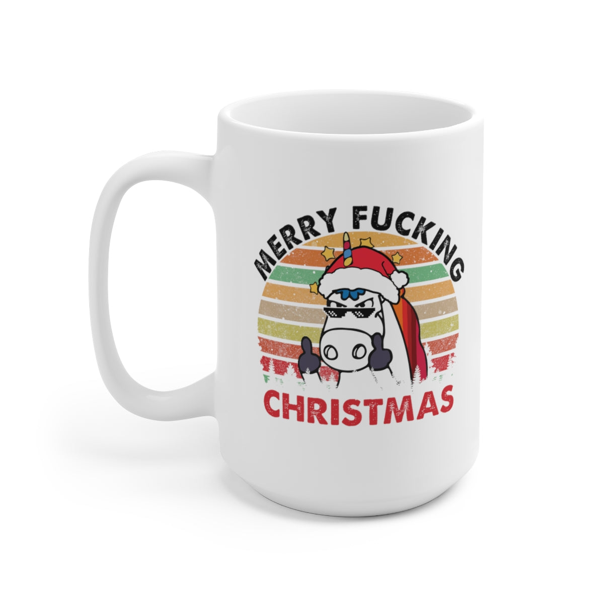 Merry Fucking Christmas Unicorn Coffee Mug